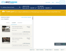 Tablet Screenshot of losangeles.bestparking.com