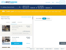 Tablet Screenshot of nyc.bestparking.com